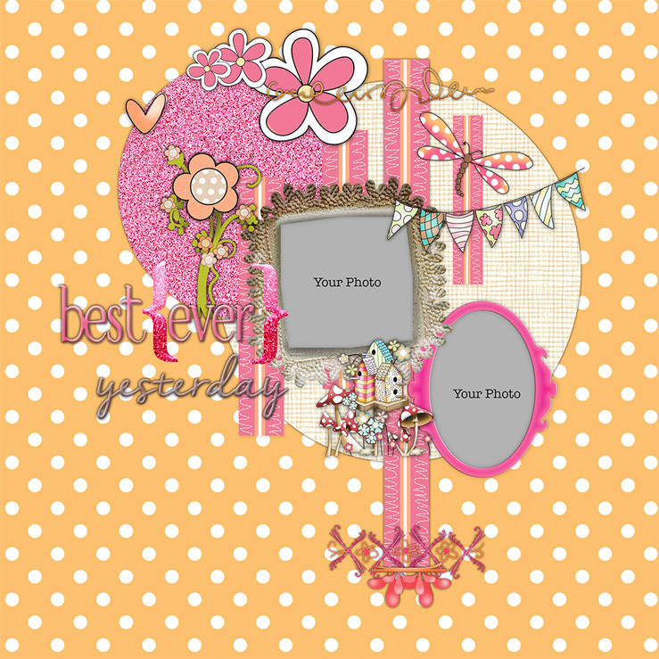 Tropical Sorbet download - digiscrap layout