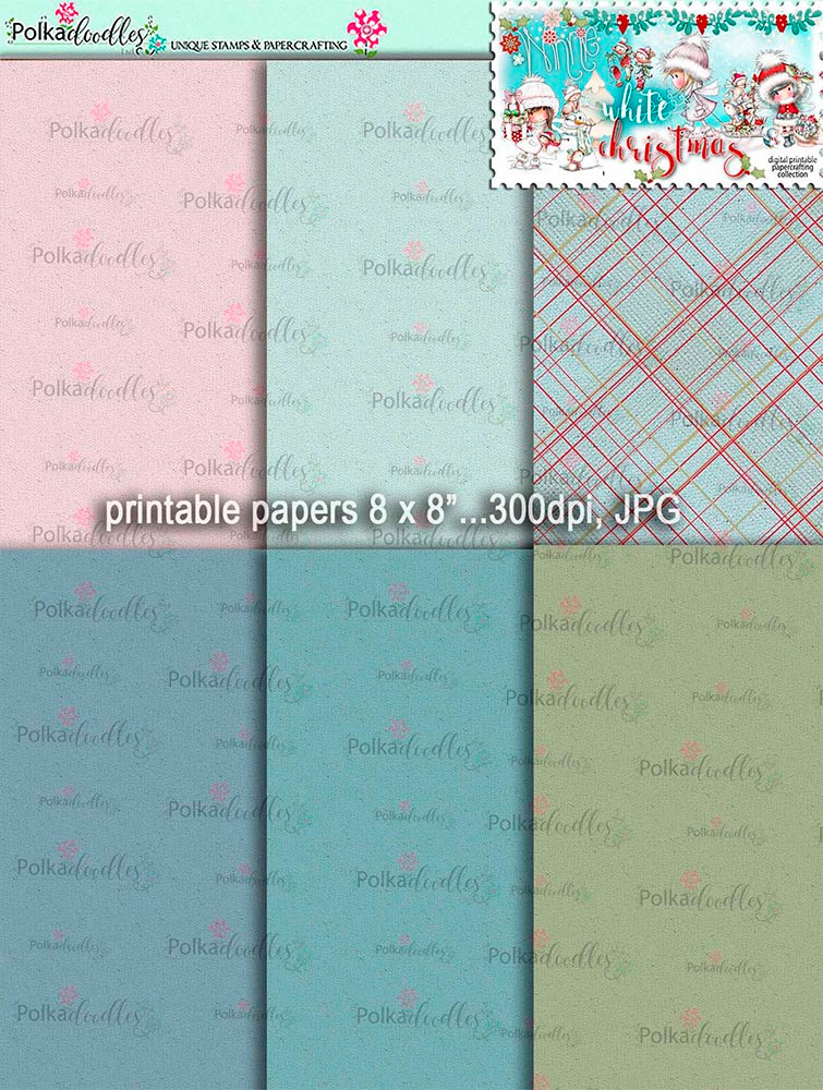 Christmas Joy printable digi scrap download kit including printable embellishments - use with a digital cutting  machine such as the Silhouette Cameo or Brother Scan and Cut