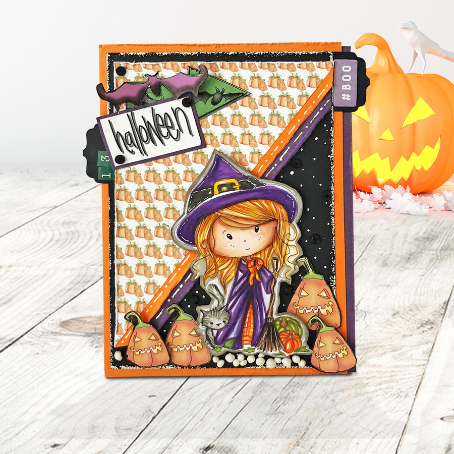 Winnie Wednesday Halloween Bundle of printable clipart, digital stamps for card making, crafts, stickers, scrapbooking