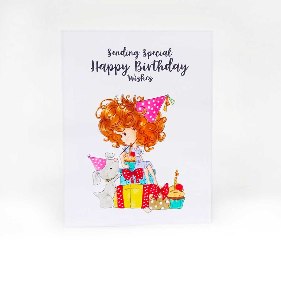 Winnie Celebrations 3...Pile of Surprises COLOURED digi stamp printable download
