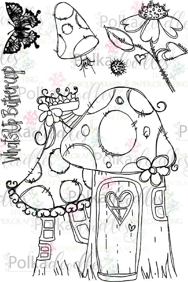What's Up Buttercup Clear Stamp Set - 6 Clear Stamps