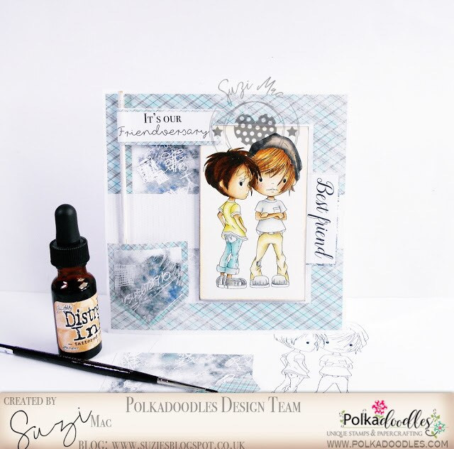 Cool Dude - PRECOLOURED - Little Dudes digi stamp printable download