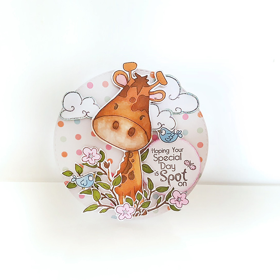 Having a Giraffe Clear Stamp set for card making, craft, scrapbooking