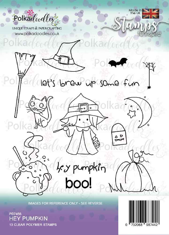 Hey Pumpkin - Halloween clear stamp set