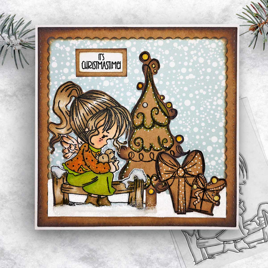 Snow Tweet - Winnie Heavenly Clear Stamp
