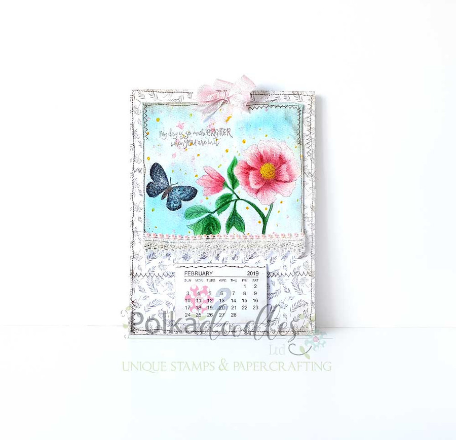 Brighter with You flowers & botanicals - clear stamp set for card making, craft, scrapbooking