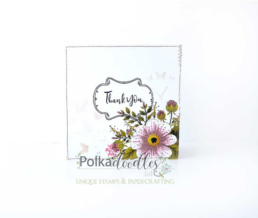 Pretty Perfect beautiful floral clear stamp set for card making, crafts, scrapbooking