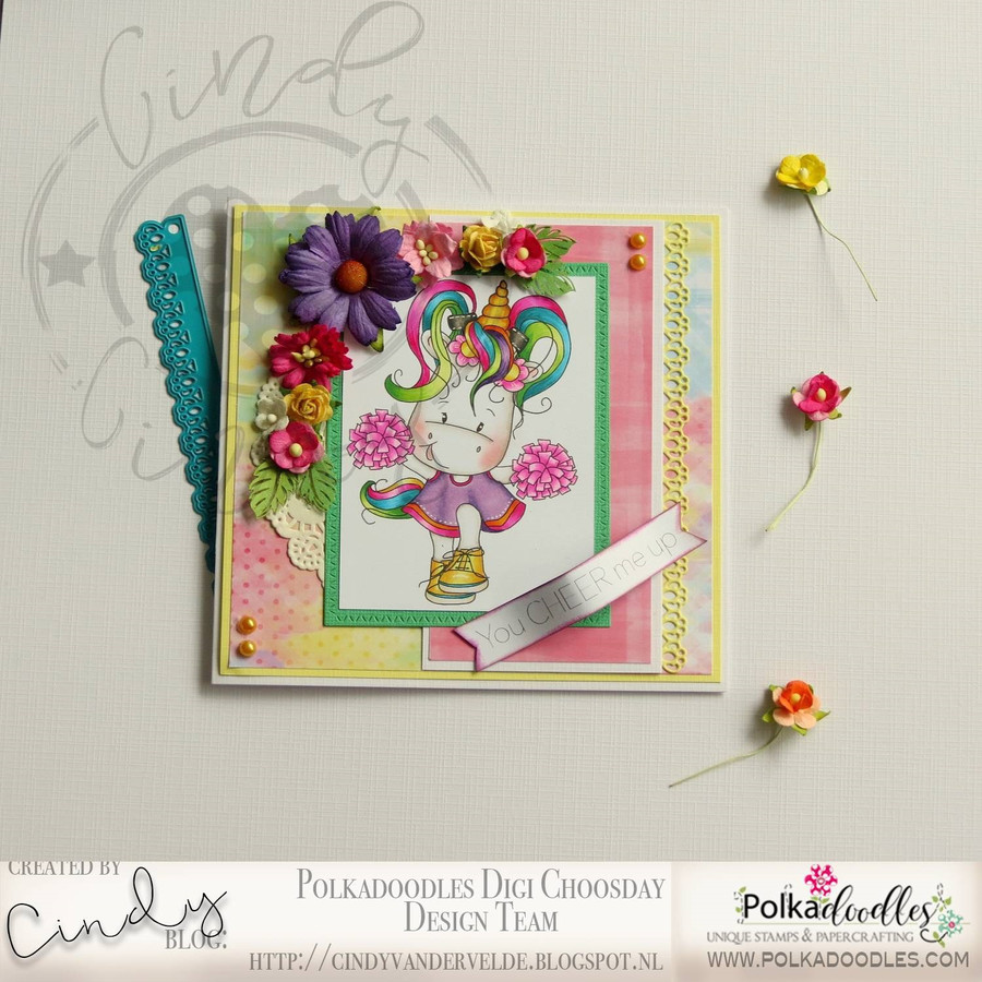 Big Cheer - Sparkle Unicorn digi stamp download