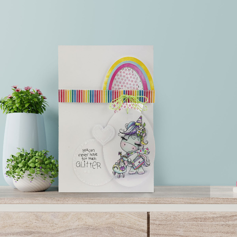 Little One - baby Sparkle Unicorn digi stamp download