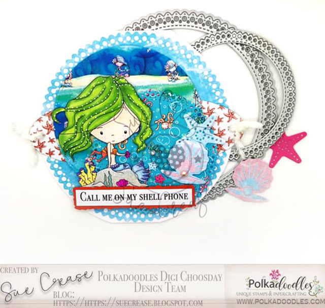 Winnie Mermaid Mermazing (pre-coloured) - Passing Time digital stamp download