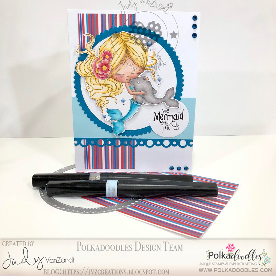 Winnie Mermaid Mermazing (precoloured) - best friends digital stamp download