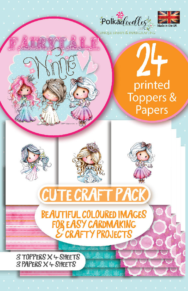 Winnie Fairytale Printed Topper pack - 24 sheets