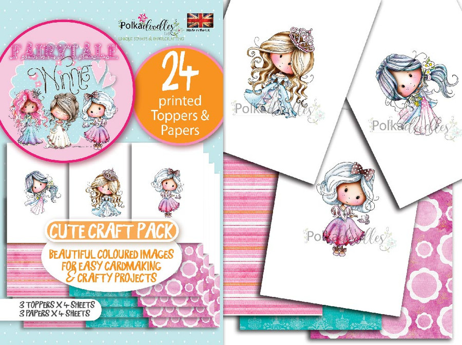 Winnie Fairytale Printed Topper pack - 24 sheets