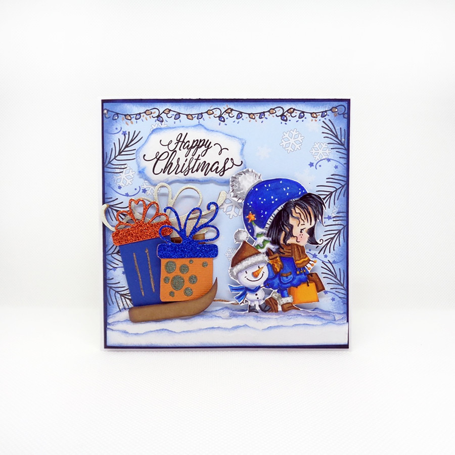 Snow Shopping - Winnie Christmas Wishes digi scrap printable download