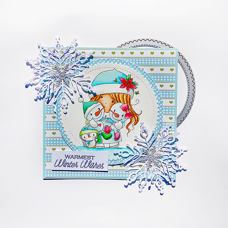 Friendly Cuddle - Winnie Christmas Wishes digi scrap printable download