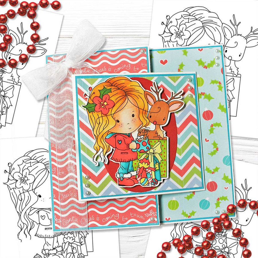 All Wrapped Up - Winnie Christmas Wishes digi scrap printable download
