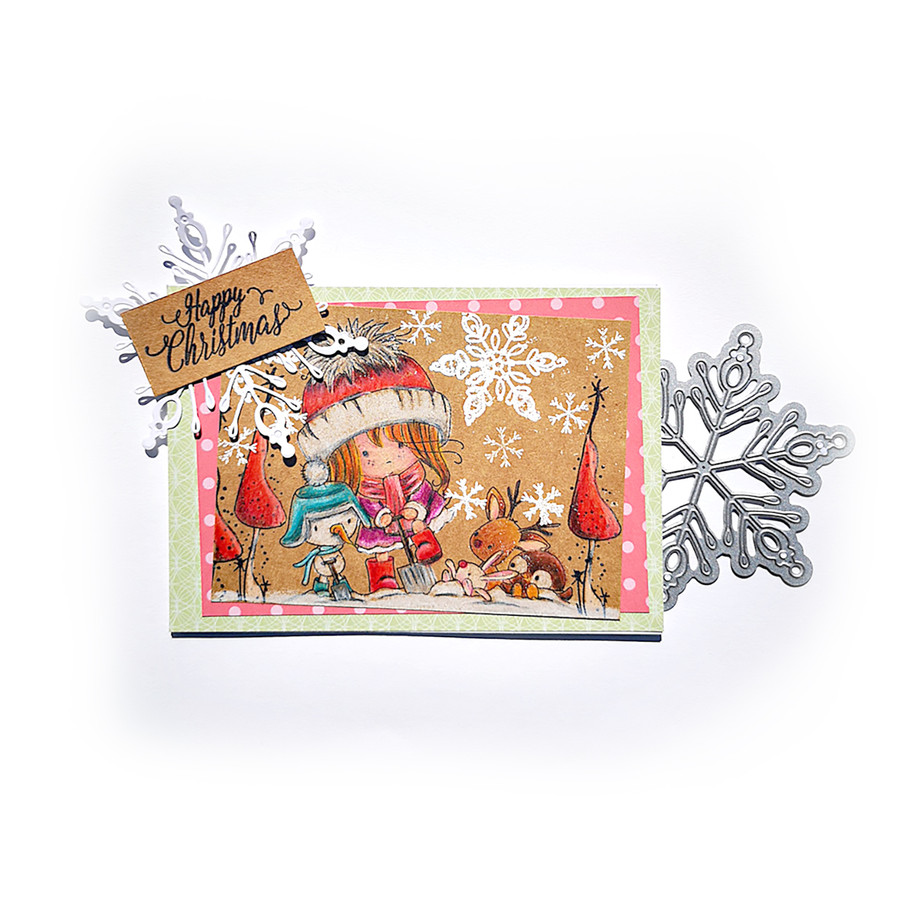 Winnie Christmas Wishes Digi Stamp bundle -  digi scrap printable download bundle