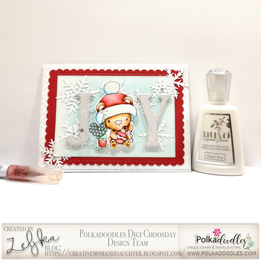 Bella Bear Bauble - Too Cute digital papercrafting download