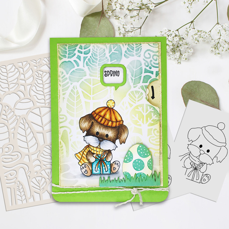 Cooper Gift Box - Too Cute digital papercrafting download