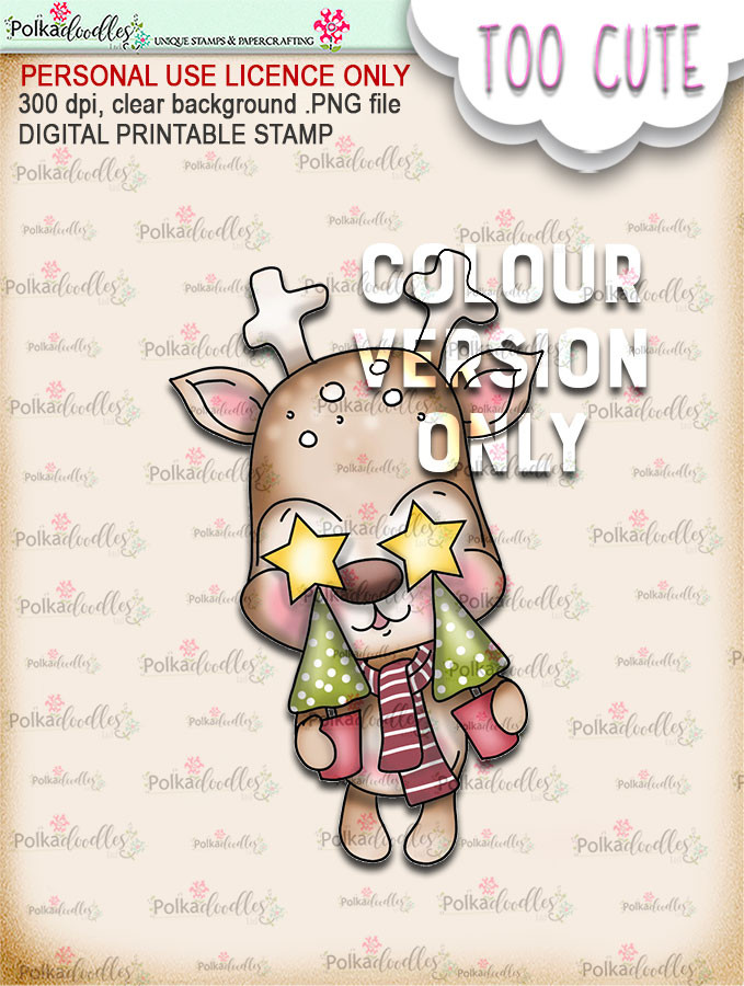 Dazzle Trees - Coloured - Too Cute digital papercrafting download