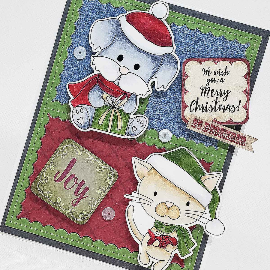 Kitty Fishes -  Too Cute digital papercrafting download