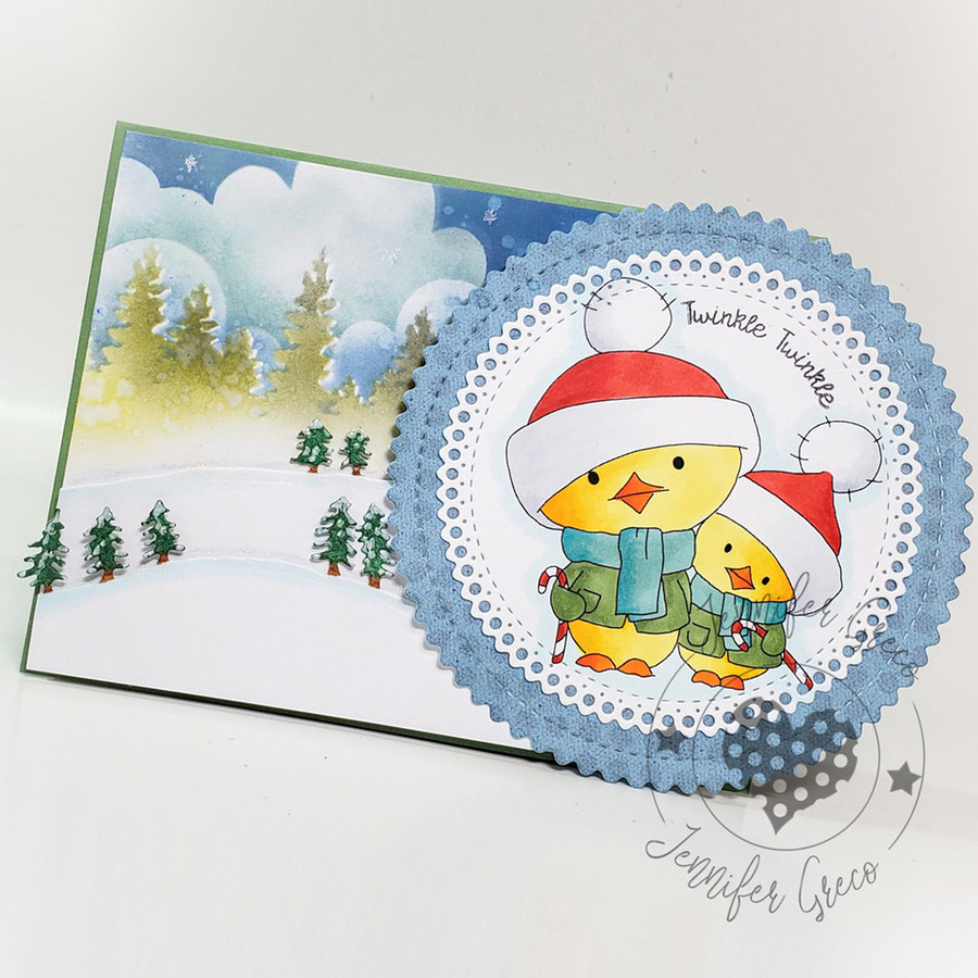 Penguin Candy Canes -  Too Cute digital papercrafting download