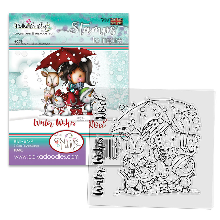 Winnie Winter Wishes - CLEAR POLYMER STAMP