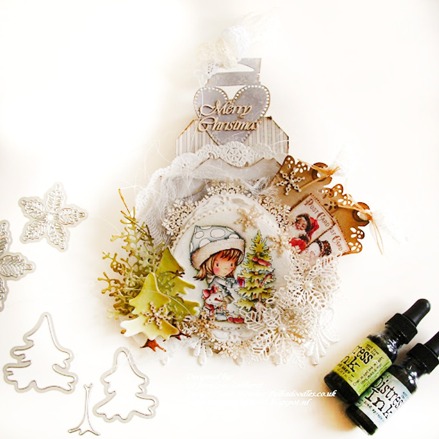 Christmas Tree Winnie Winter Wishes - CLEAR POLYMER STAMP