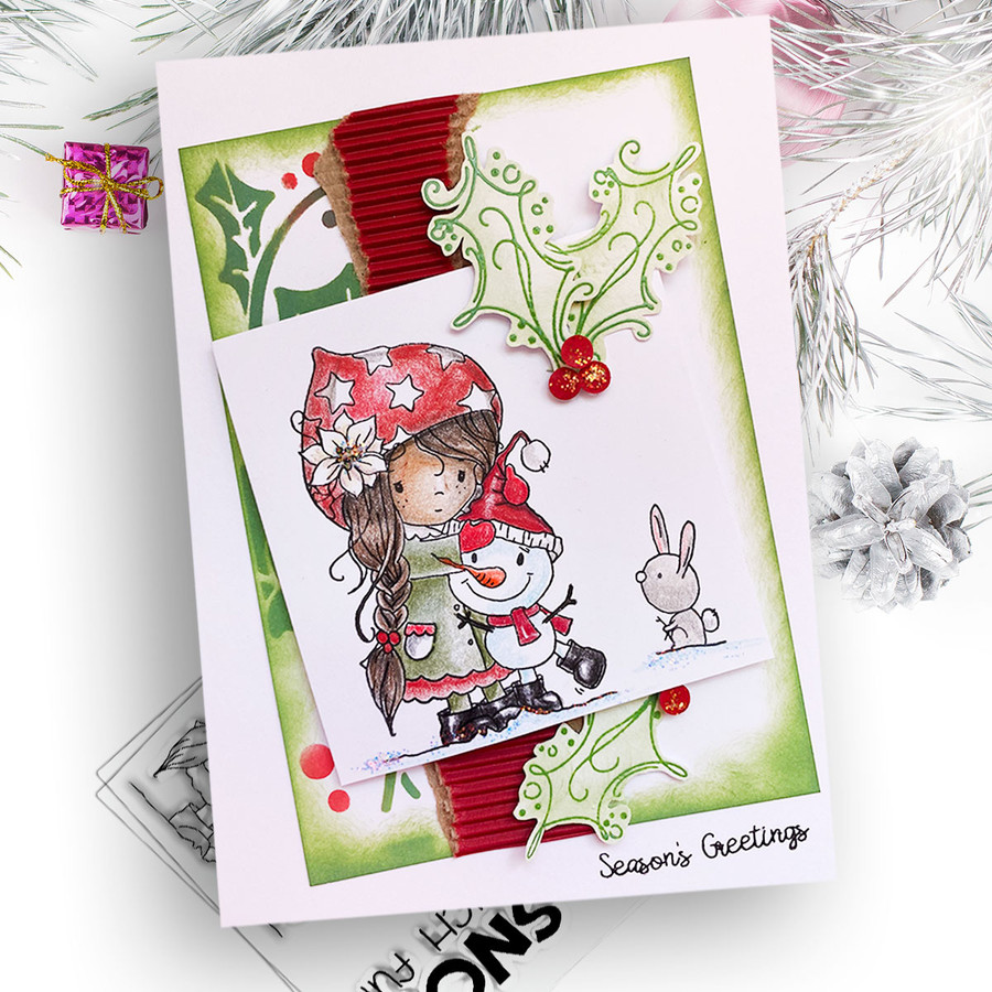 Snow Much Fun -  Winnie Winter Wishes - CLEAR POLYMER STAMP
