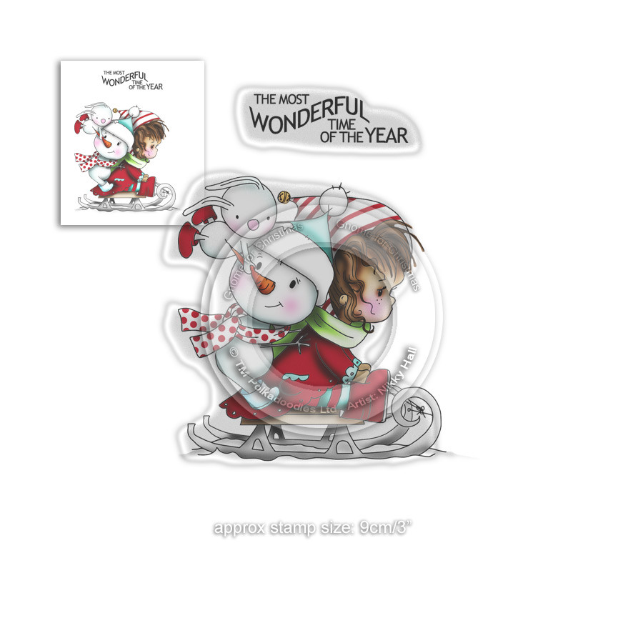 Wonderful Time -  Winnie Winter Wishes - CLEAR POLYMER STAMP