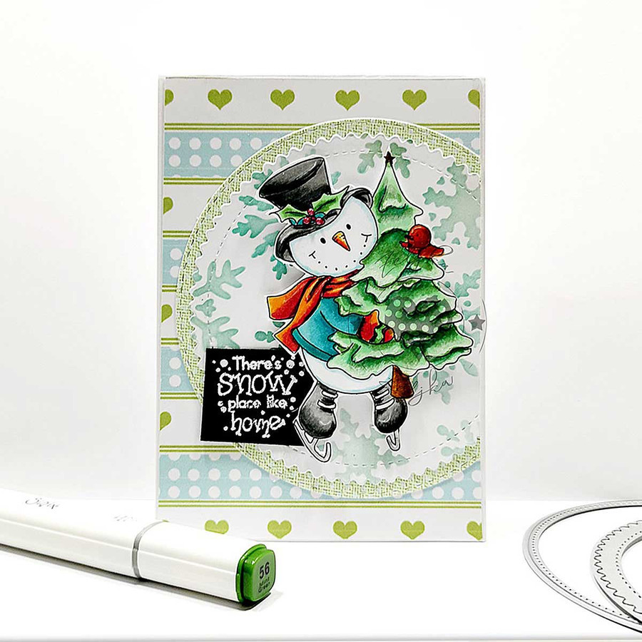 Frosty Tree Haul PRECOLOURED - Too Cute digital papercrafting download