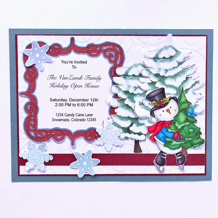 Frosty Tree Haul  - Too Cute digital papercrafting download