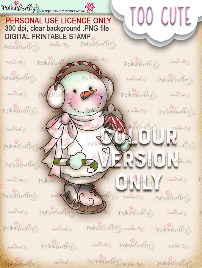 Frostella Shopping Haul PRECOLOURED - Too Cute digital papercrafting download