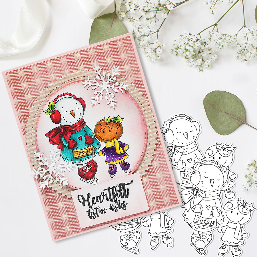 Frostella & Ginger - Too Cute digital papercrafting download