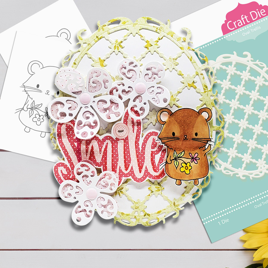 Too Cute Hamster Love digital papercrafting download