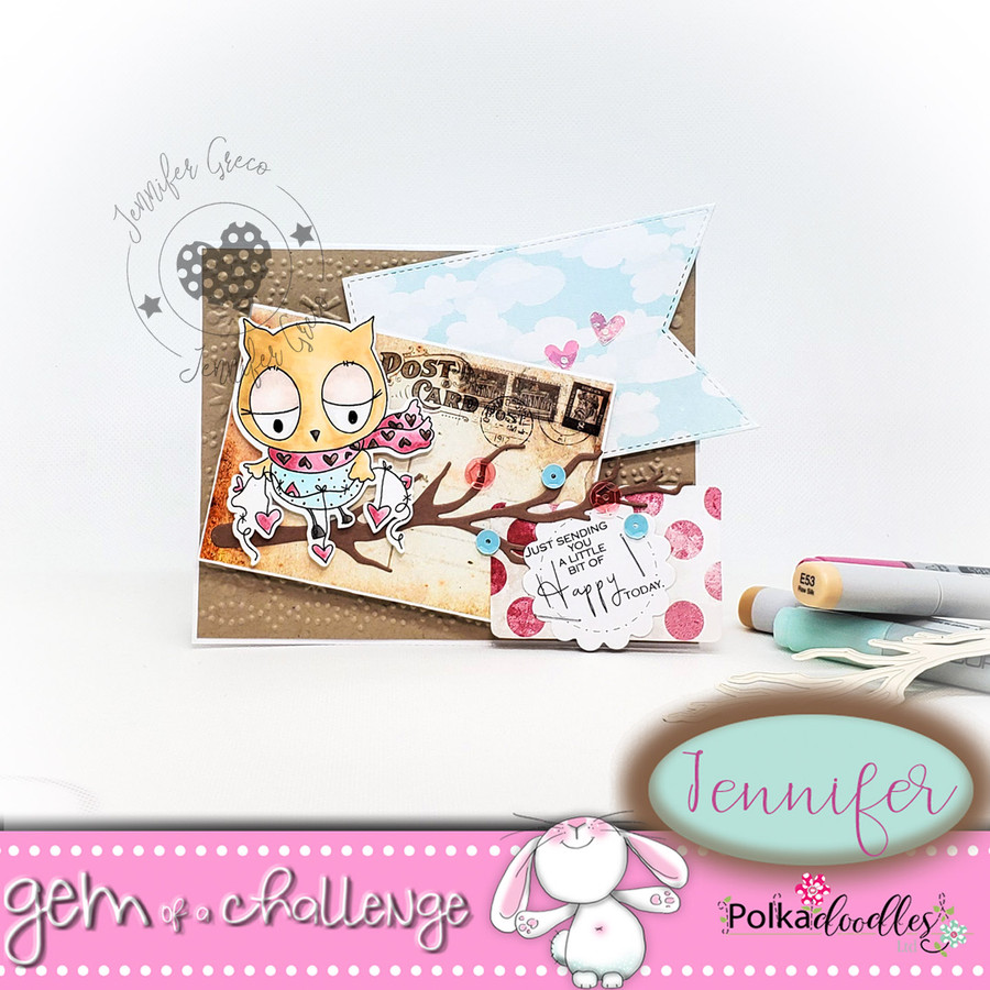 Too Cute Owl Love digital papercrafting download