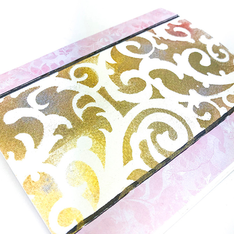 Delicious Swirls stencil