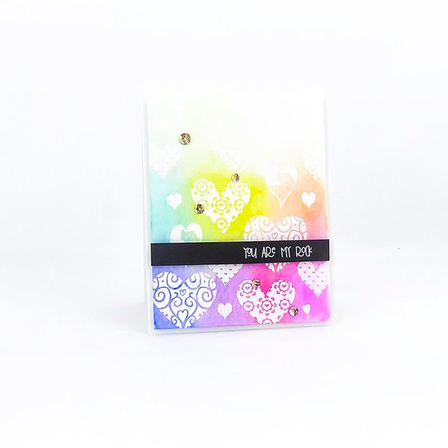 Love & Kisses stamp set - Timeless Rose Collection