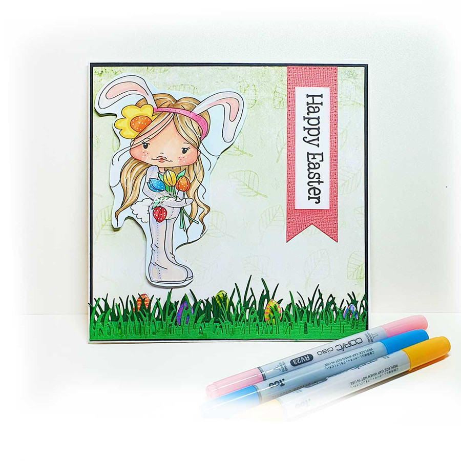 Holly Easter bunny - digital papercrafting download