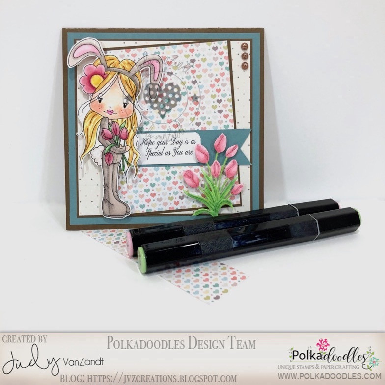 Holly Easter bunny - digital papercrafting download