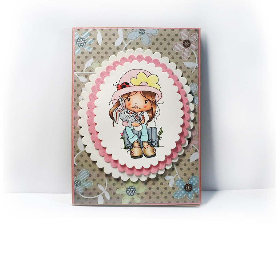 Holly Spring Bunny/Easter - digital papercrafting download