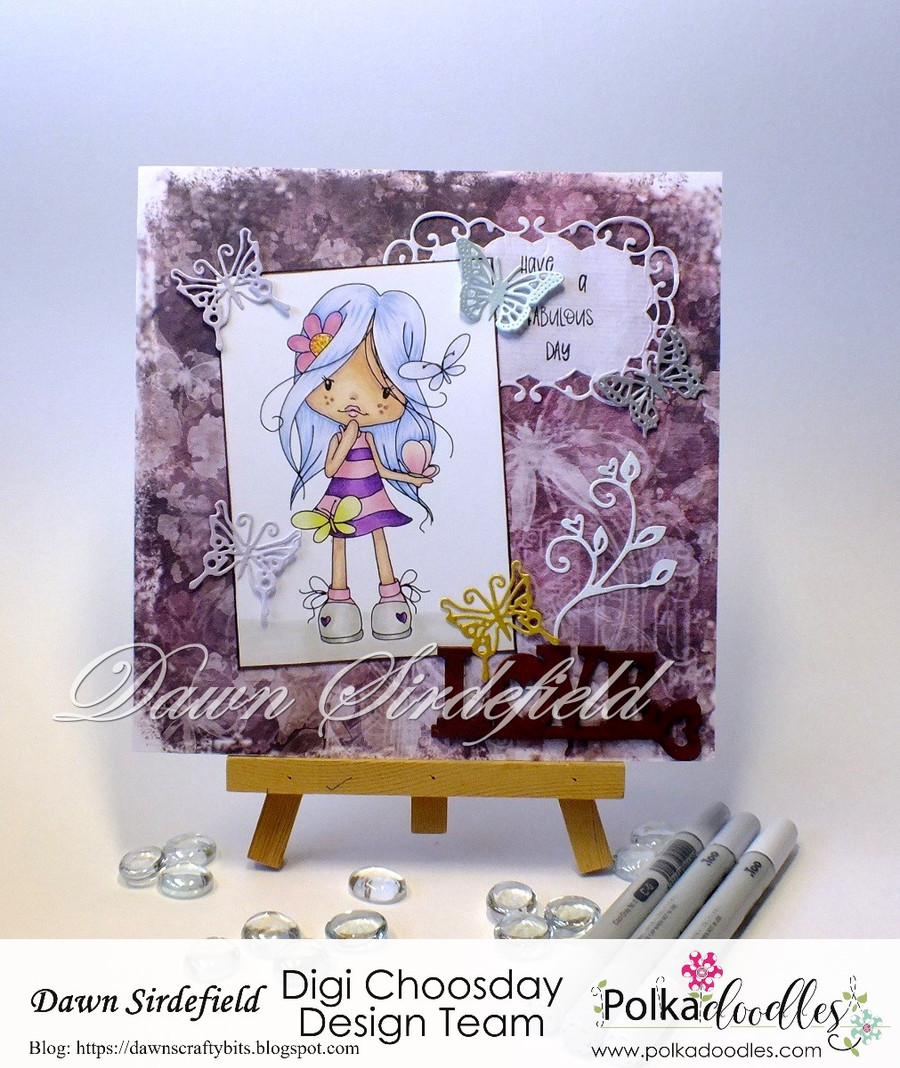Holly Butterfly digital papercrafting download