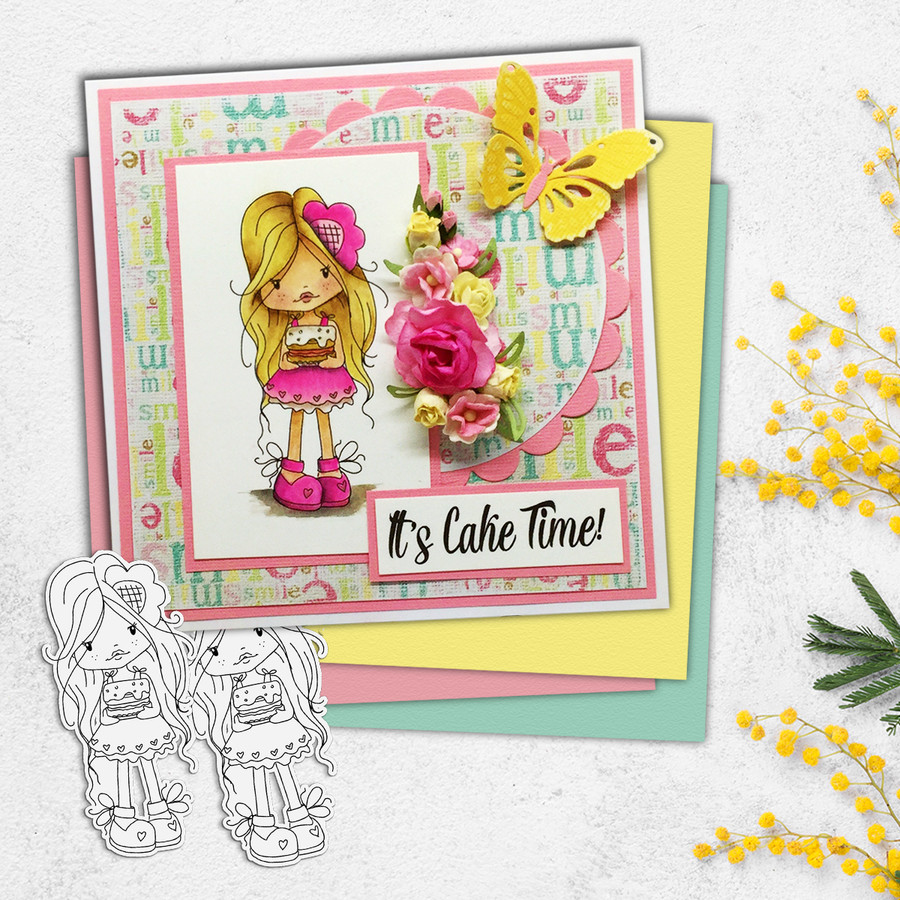 Holly Cake - digital papercrafting download