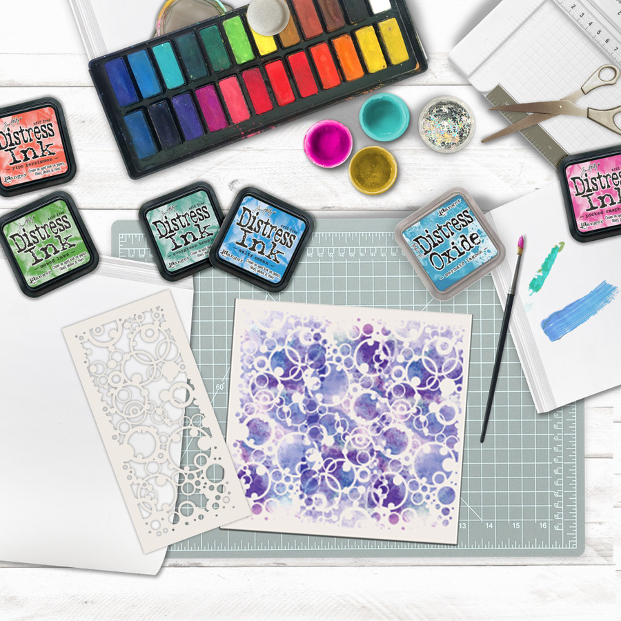 Heavenly circles craft stencil