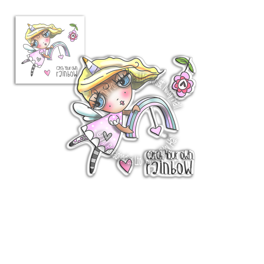 Weirdre Catch your own Rainbow -  Clear Polymer stamp set