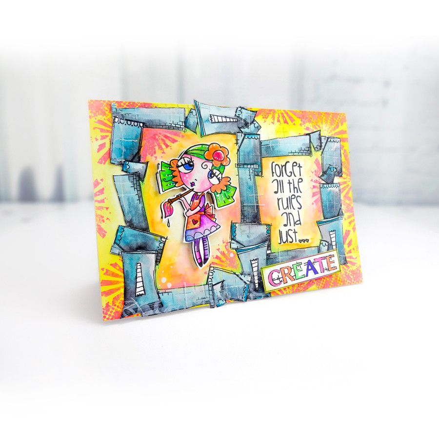 Weirdre Just Create -  Clear Polymer stamp set