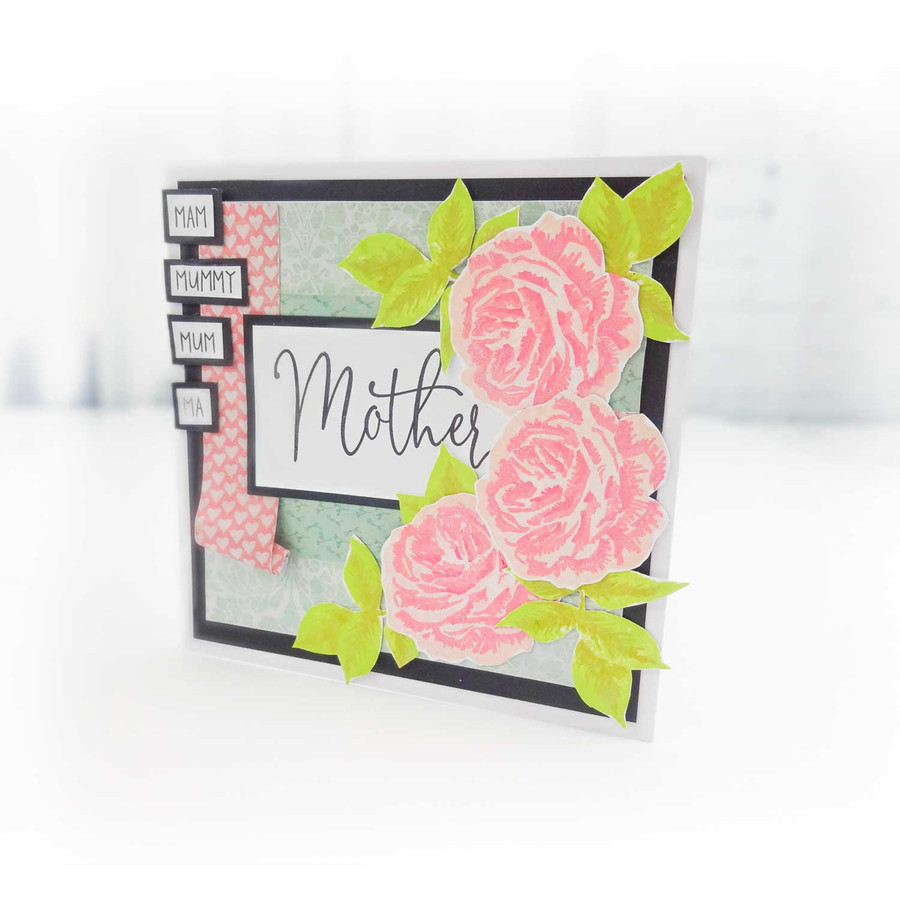 Honey Rose Transitions Layering Stamps -  Clear Polymer stamp set