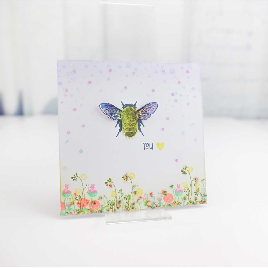 Honey Rose Transitions Layering Stamps -  Clear Polymer stamp set