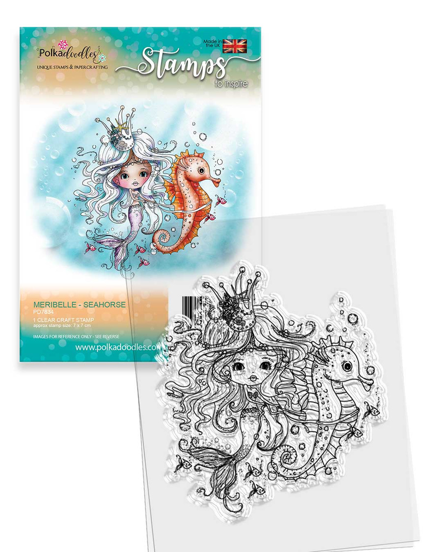 SEAHORSE - MERIBELLE Mermaid Clear Stamp