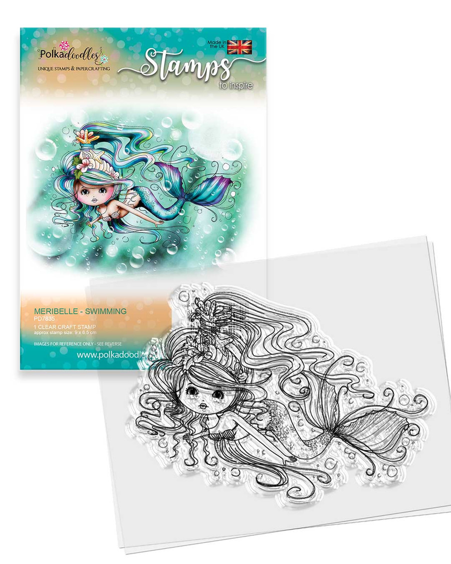 SWIMMING - MERIBELLE Mermaid Clear Stamp